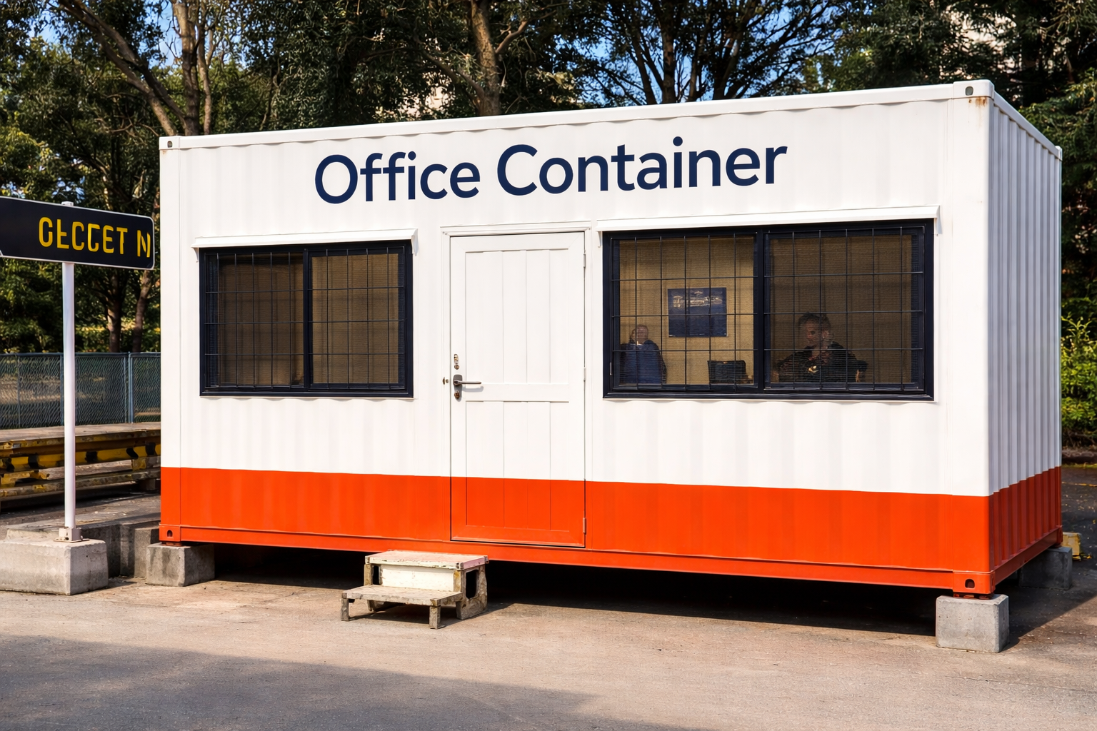 Container Police Post MS Sheet Portable Police Booth 10x10 in Greater Noida | Secure ...
